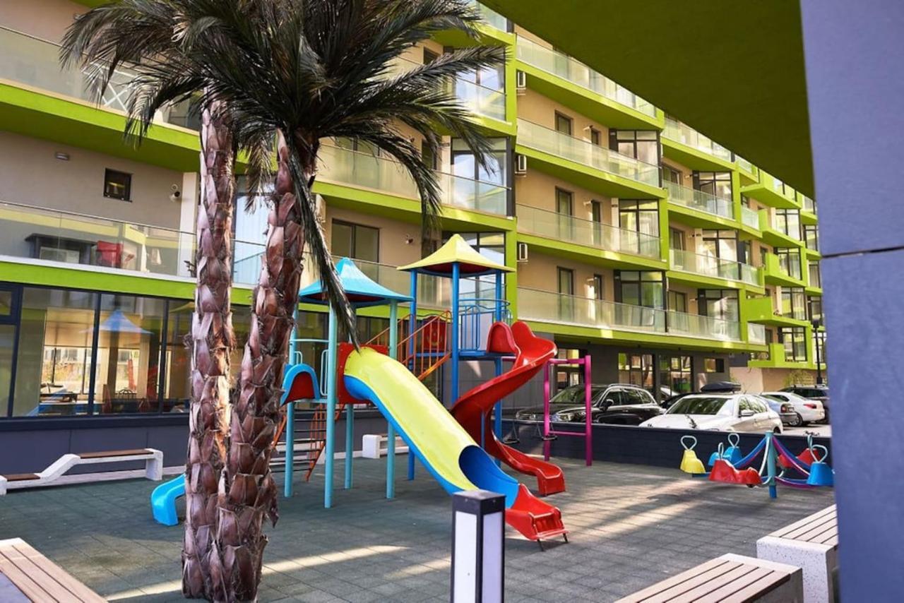 Blue Apartment In Spa N Pool Beach Resort Năvodari Esterno foto